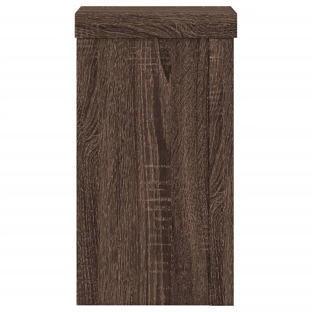 Supporti per Piante 2 pz Marrone 10x10x18 cm Legno Multistrato | homemem39
