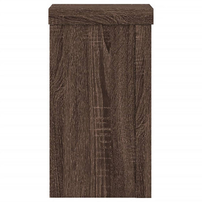 Supporti per Piante 2 pz Marrone 10x10x18 cm Legno Multistrato | homemem39