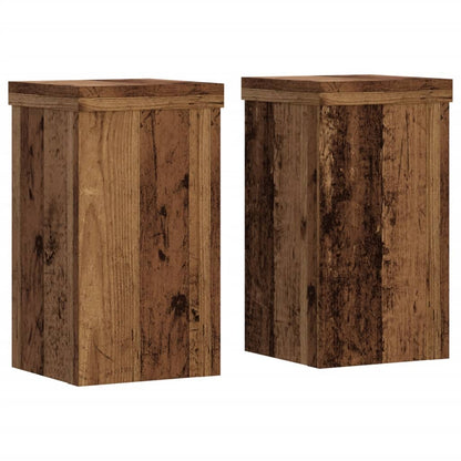 Supporti per Piante 2 pz Legno 10x10x18 cm Legno Multistrato | homemem39