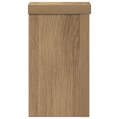 Supporti per Piante 2 pz Rovere 10x10x18 cm in Multistrato