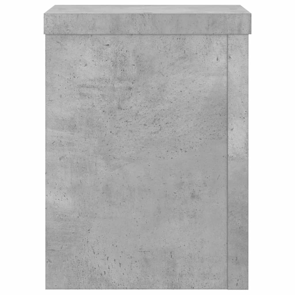 Supporti per Piante 2 pz Grigio 15x15x20 cm Legno Multistrato
