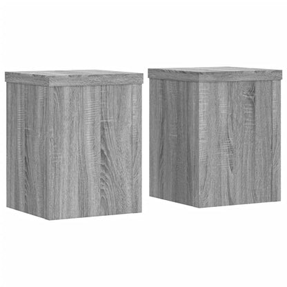 Supporti per Piante 2 pz Grigio 15x15x20 cm in Multistrato | homemem39