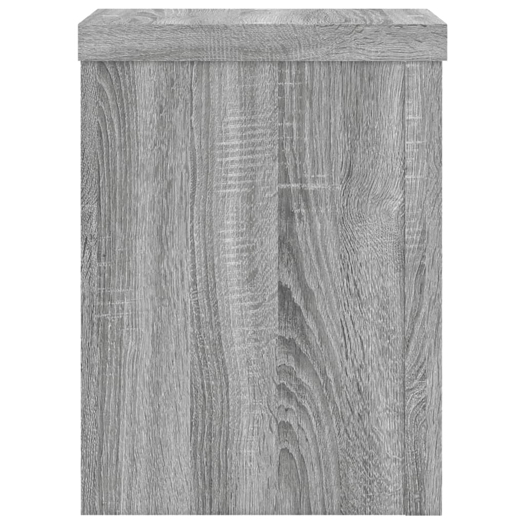 Supporti per Piante 2 pz Grigio 15x15x20 cm in Multistrato | homemem39
