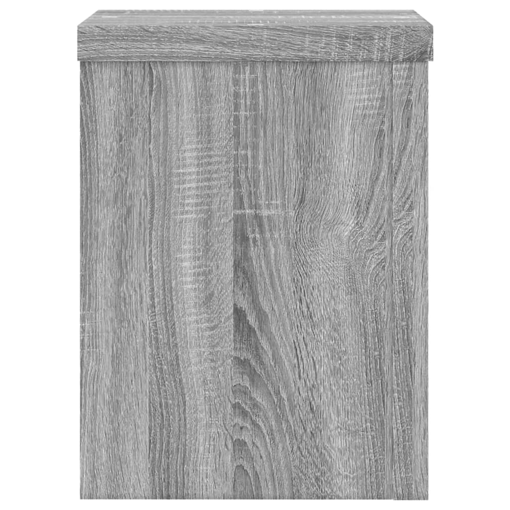 Supporti per Piante 2 pz Grigio 15x15x20 cm in Multistrato | homemem39