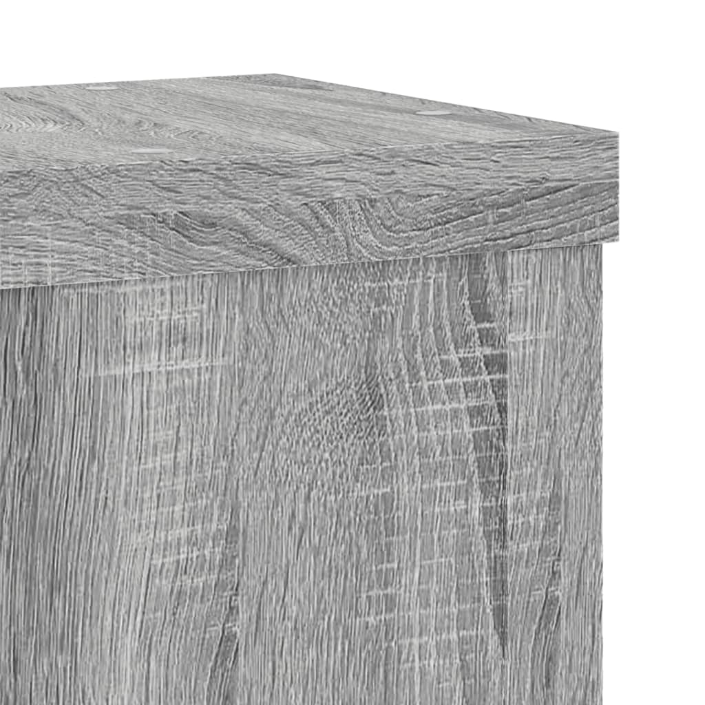 Supporti per Piante 2 pz Grigio 15x15x20 cm in Multistrato | homemem39