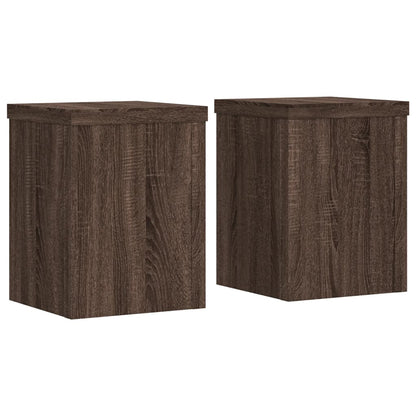 Supporti per Piante 2 pz Marrone 15x15x20 cm Legno Multistrato