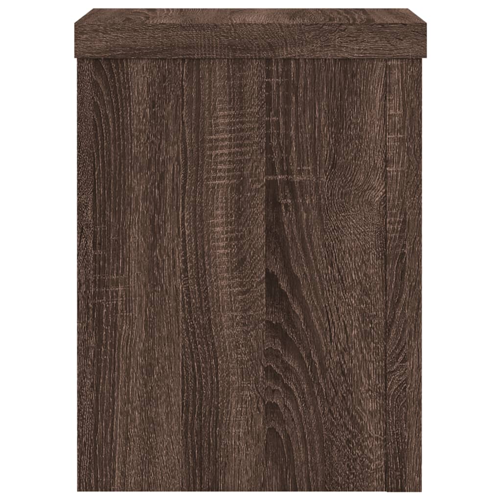 Supporti per Piante 2 pz Marrone 15x15x20 cm Legno Multistrato