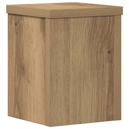Supporti per Piante 2 pz Rovere 15x15x20 cm in Multistrato | homemem39