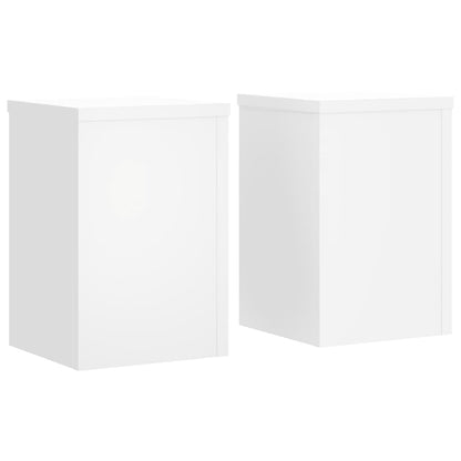 Supporti per Piante 2 pz Bianchi 20x20x30 cm Legno Multistrato | homemem39