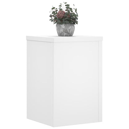 Supporti per Piante 2 pz Bianchi 20x20x30 cm Legno Multistrato | homemem39