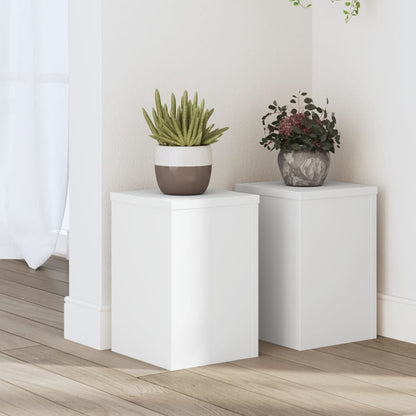 Supporti per Piante 2 pz Bianchi 20x20x30 cm Legno Multistrato | homemem39