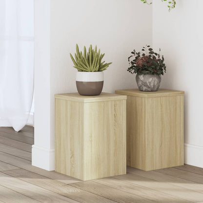 Supporti per Piante 2 pz Rovere 20x20x30 cm in Multistrato | homemem39