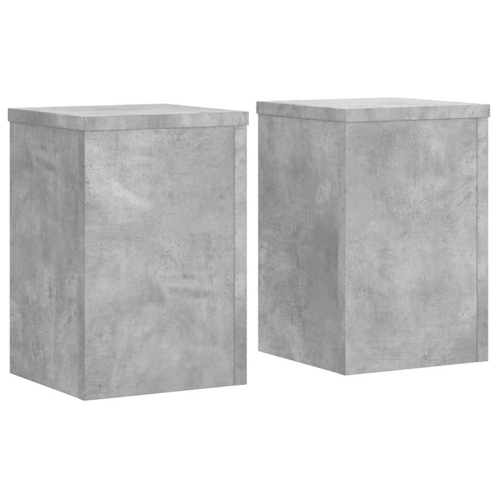 Supporti per Piante 2 pz Grigio 20x20x30 cm Legno Multistrato | homemem39