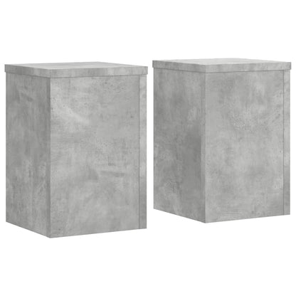 Supporti per Piante 2 pz Grigio 20x20x30 cm Legno Multistrato | homemem39
