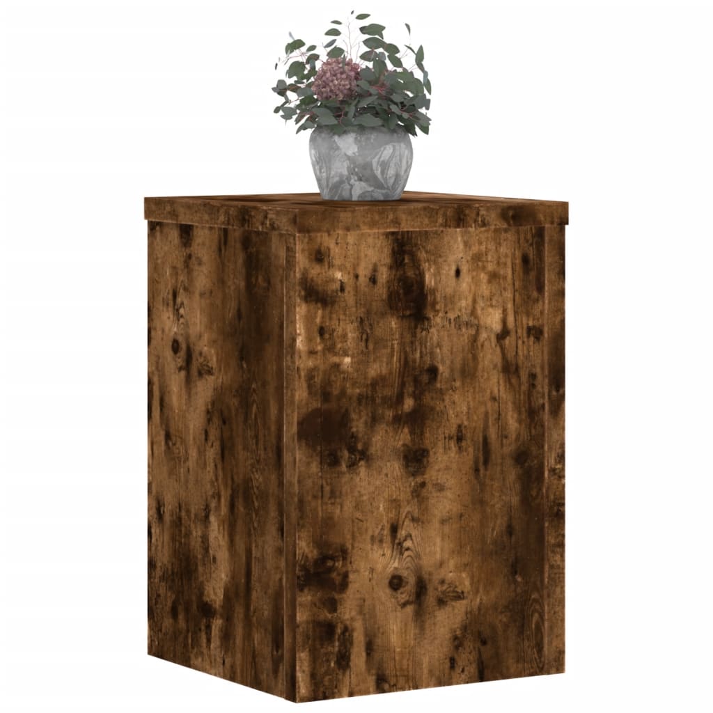 Supporti per Piante 2 pz Rovere 20x20x30 cm Legno Multistrato | homemem39