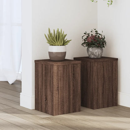 Supporti per Piante 2 pz Marrone 20x20x30 cm Legno Multistrato | homemem39