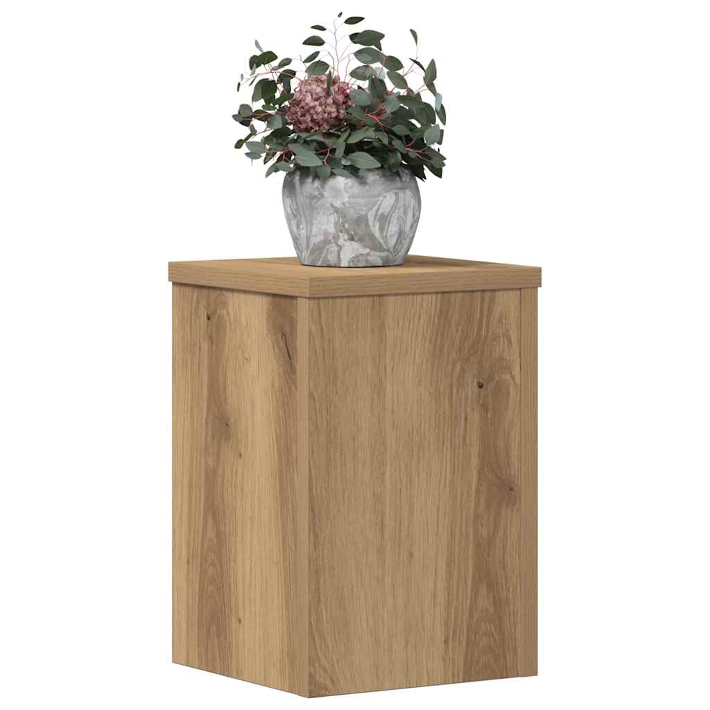 Supporti per Piante 2 pz Rovere 20x20x30 cm in Multistrato | homemem39