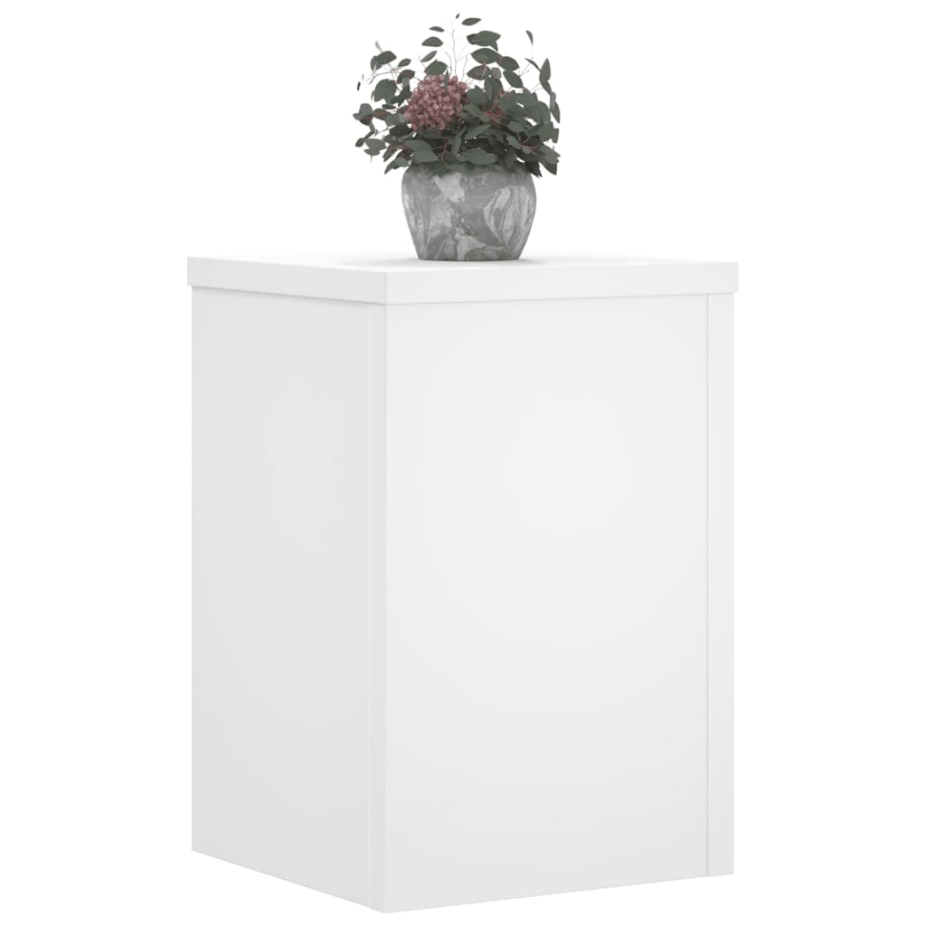 Supporti per Piante 2 pz Bianchi 25x25x35 cm Legno Multistrato | homemem39