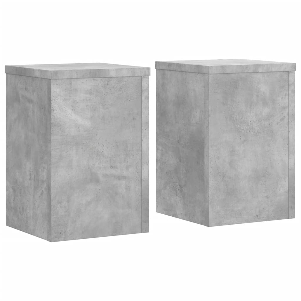 Supporti per Piante 2 pz Grigio 25x25x35 cm Legno Multistrato | homemem39