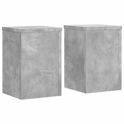 Supporti per Piante 2 pz Grigio 25x25x35 cm Legno Multistrato | homemem39