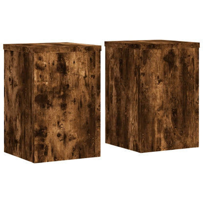 Supporti per Piante 2 pz Rovere 25x25x35 cm Legno Multistrato | homemem39