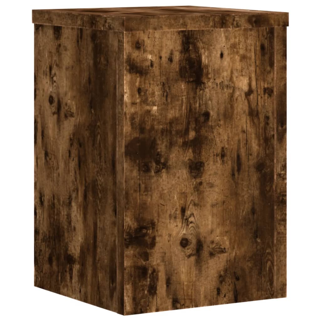 Supporti per Piante 2 pz Rovere 25x25x35 cm Legno Multistrato | homemem39