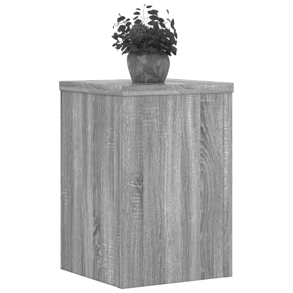 Supporti per Piante 2 pz Grigio 25x25x35 cm in Multistrato | homemem39