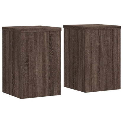 Supporti per Piante 2 pz Marrone 25x25x35 cm Legno Multistrato | homemem39