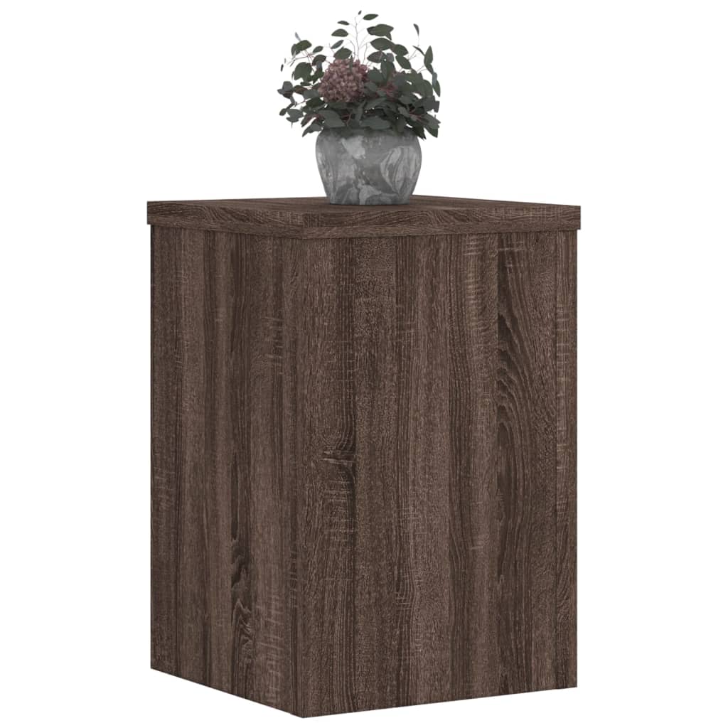 Supporti per Piante 2 pz Marrone 25x25x35 cm Legno Multistrato | homemem39