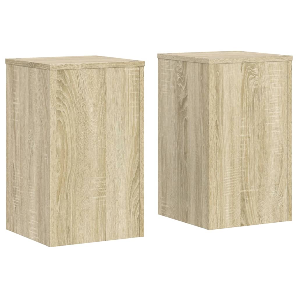 Supporti per Piante 2 pz Rovere 30x30x50 cm in Multistrato | homemem39