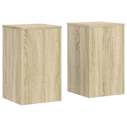 Supporti per Piante 2 pz Rovere 30x30x50 cm in Multistrato | homemem39