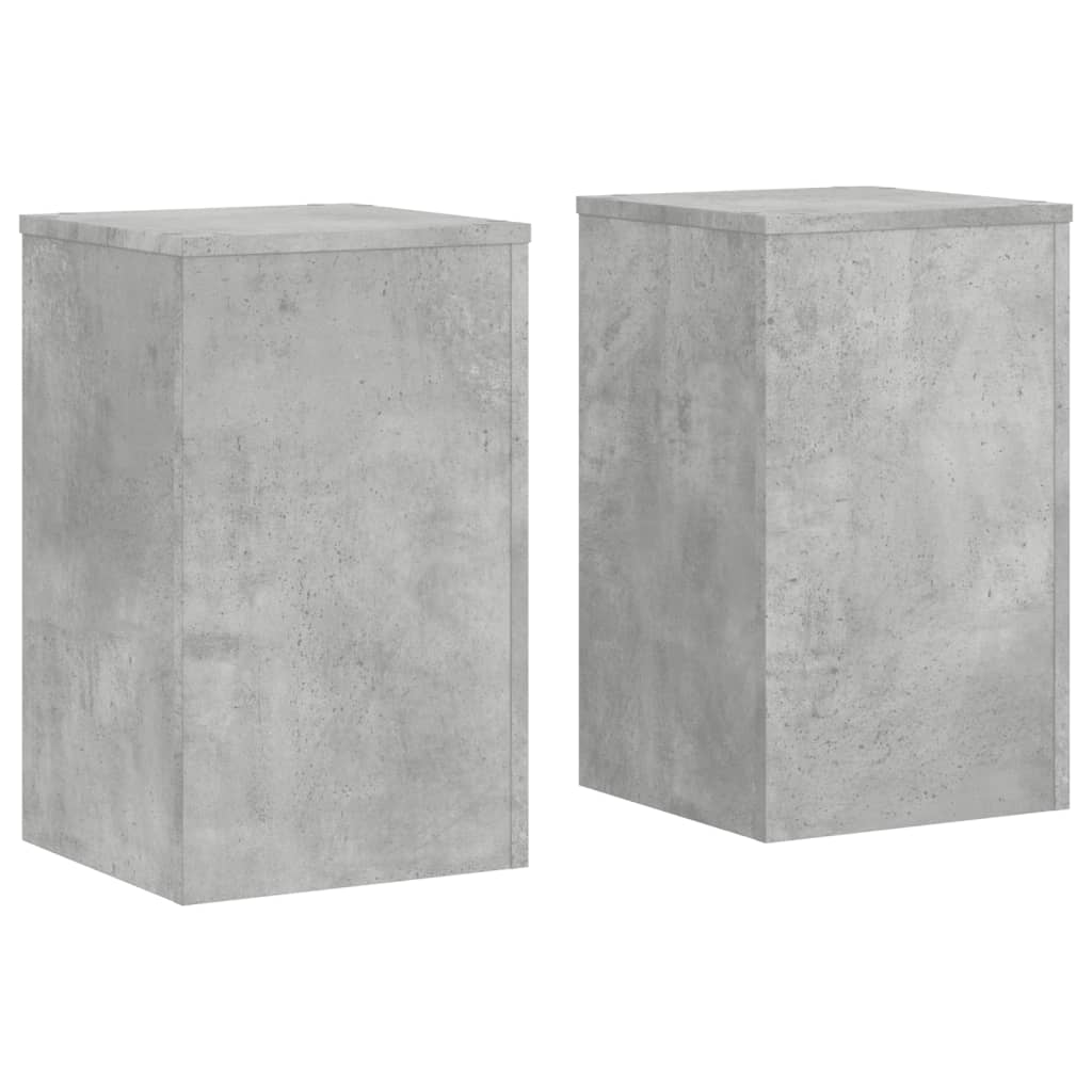 Supporti per Piante 2 pz Grigio 30x30x50 cm Legno Multistrato | homemem39