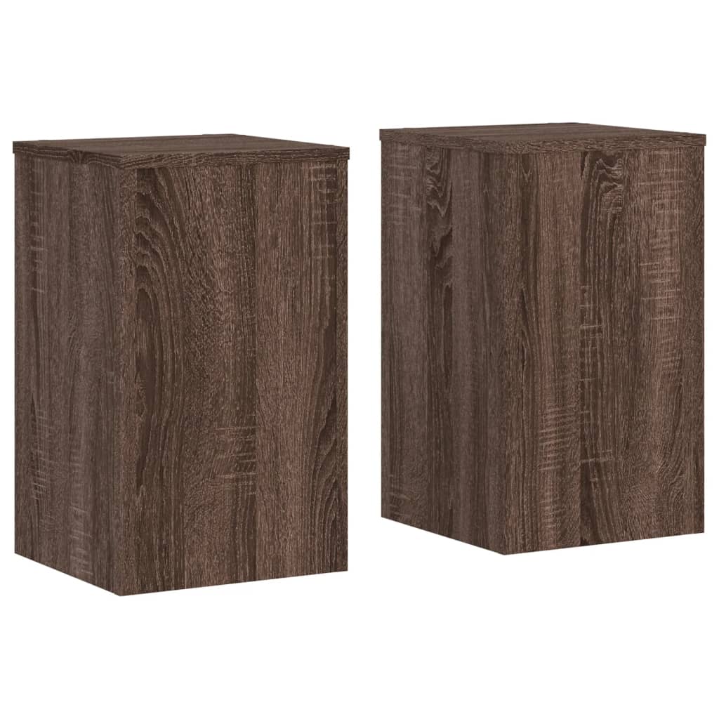 Supporti per Piante 2 pz Marrone 30x30x50 cm Legno Multistrato | homemem39