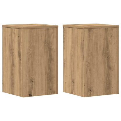 Supporti per Piante 2 pz Rovere 30x30x50 cm in Multistrato | homemem39