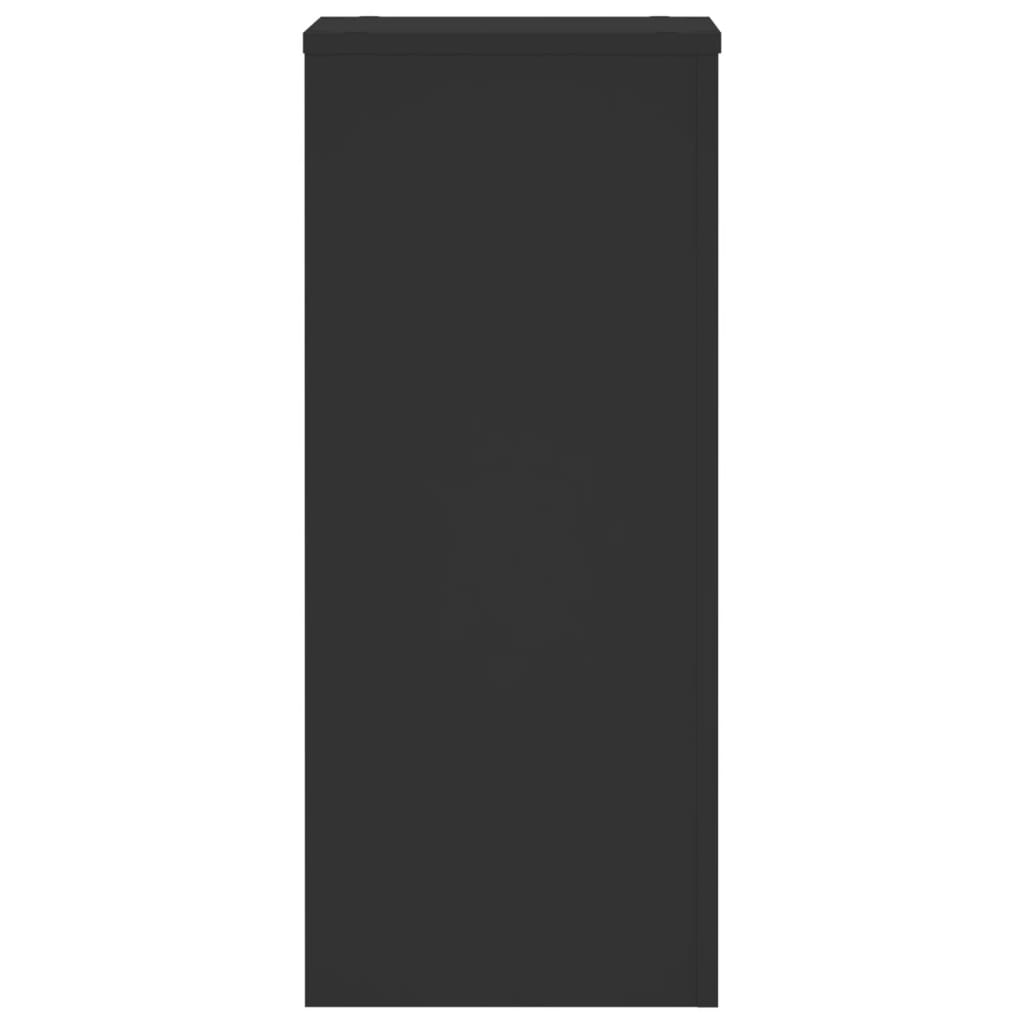 Supporti per Piante 2 pz Neri 30x30x70 cm Legno Multistrato - homemem39