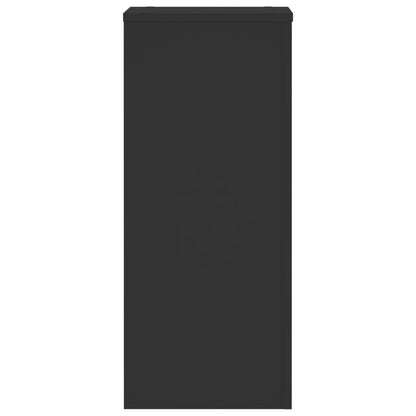 Supporti per Piante 2 pz Neri 30x30x70 cm Legno Multistrato - homemem39