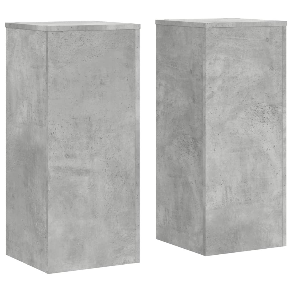 Supporti per Piante 2 pz Grigio 30x30x70 cm Legno Multistrato | homemem39