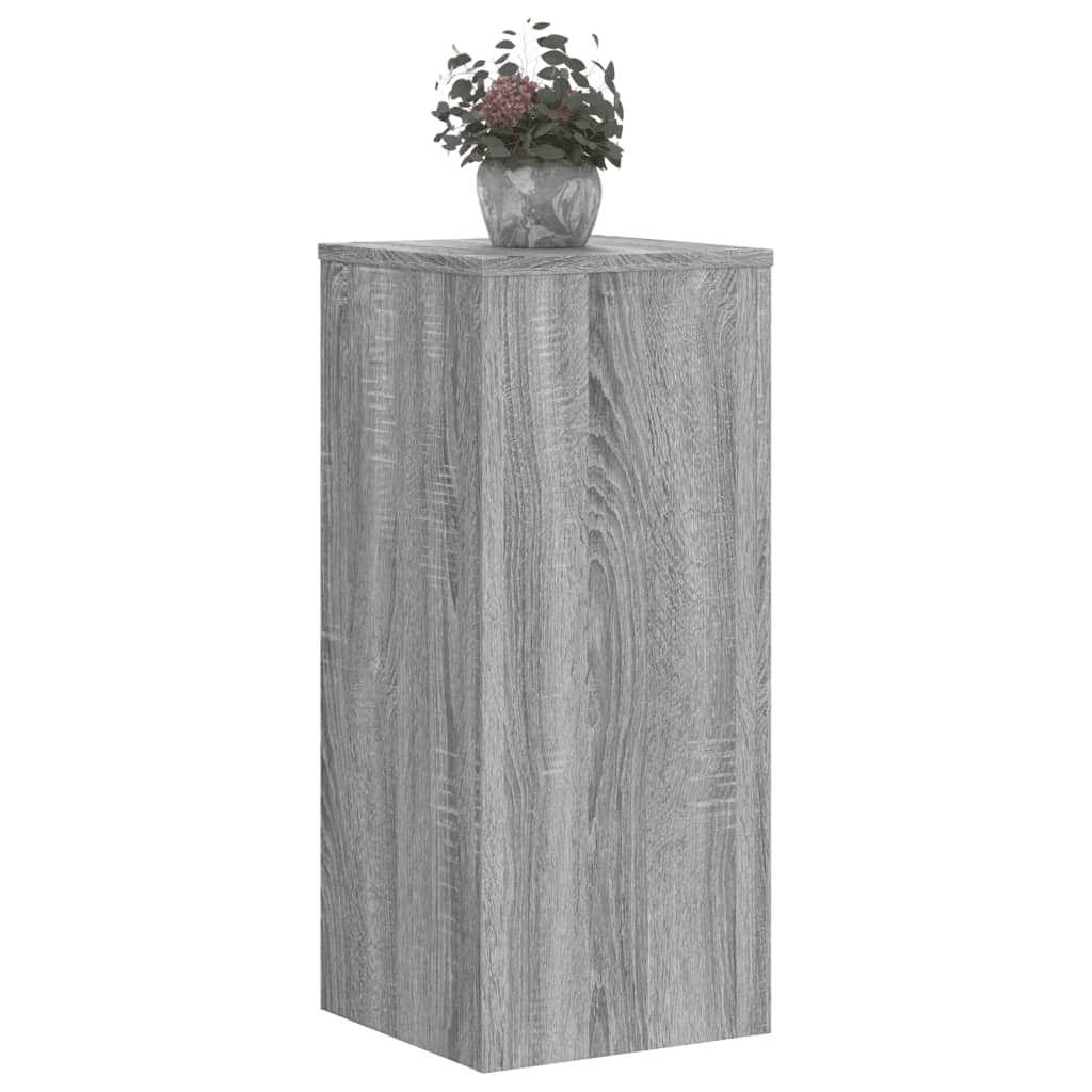 Supporti per Piante 2 pz Grigio 30x30x70 cm in Multistrato | homemem39