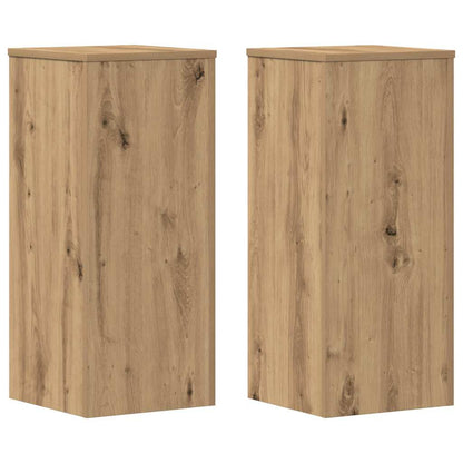 Supporti per Piante 2 pz Rovere 30x30x70 cm in Multistrato | homemem39