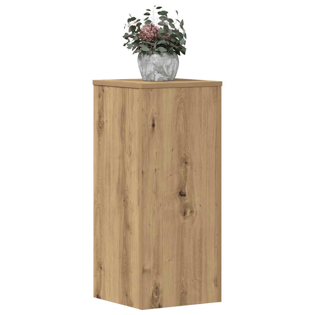 Supporti per Piante 2 pz Rovere 30x30x70 cm in Multistrato | homemem39