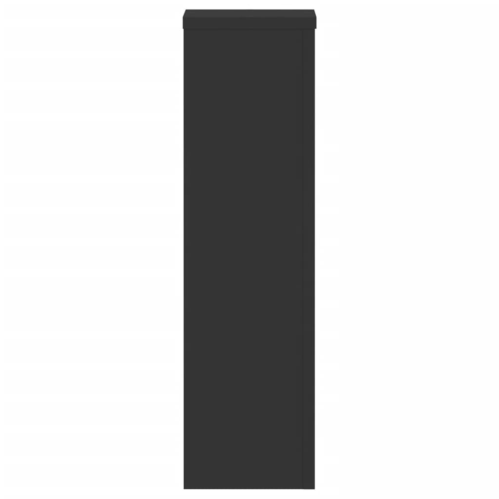 Supporti per Piante 2 pz Neri 17x17x60 cm Legno Multistrato - homemem39