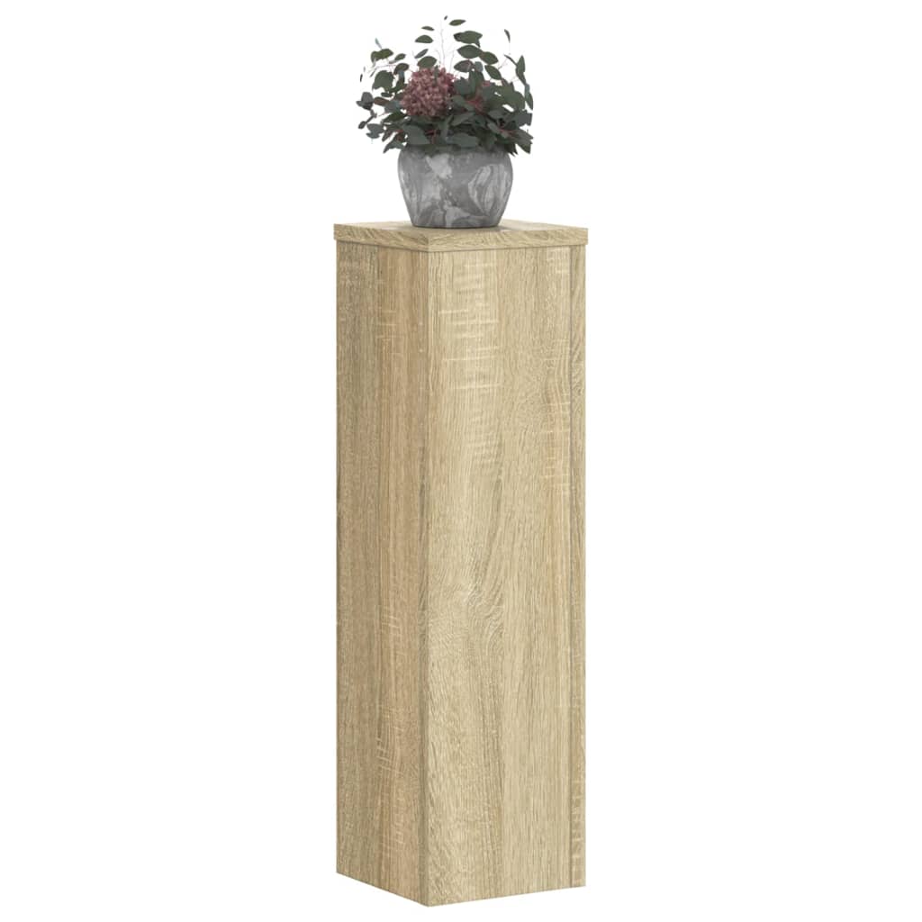 Supporti per Piante 2 pz Rovere 17x17x60 cm in Multistrato | homemem39