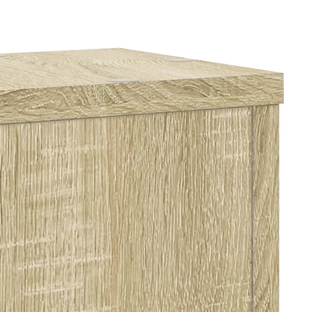 Supporti per Piante 2 pz Rovere 17x17x60 cm in Multistrato | homemem39