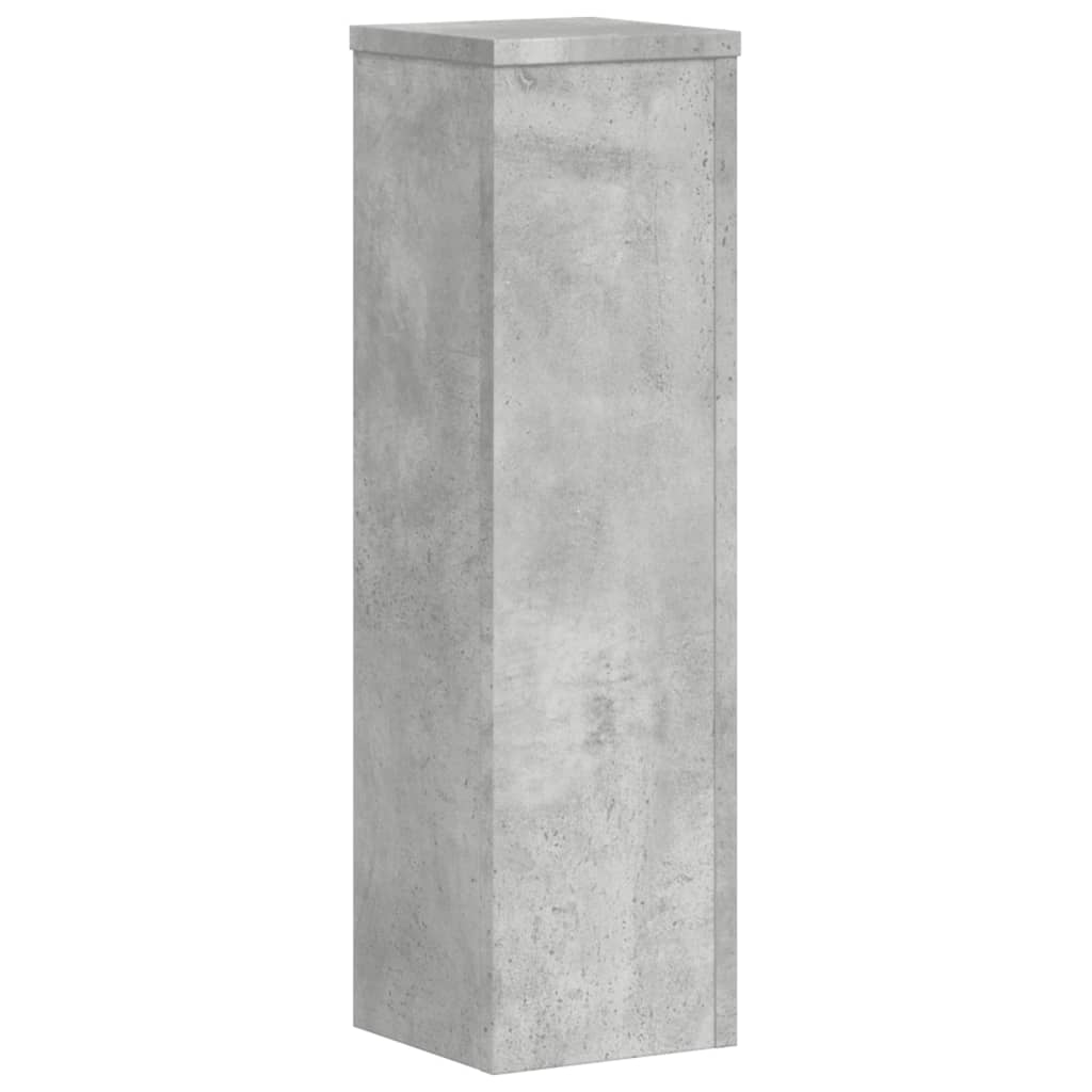 Supporti per Piante 2 pz Grigio 17x17x60 cm Legno Multistrato - homemem39