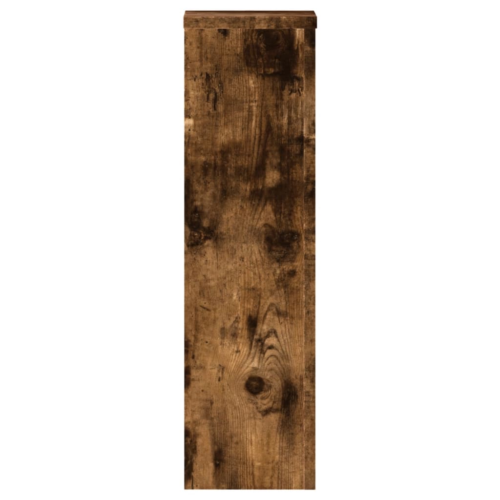 Supporti per Piante 2 pz Rovere 17x17x60 cm Legno Multistrato