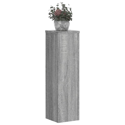 Supporti per Piante 2 pz Grigio 17x17x60 cm in Multistrato | homemem39