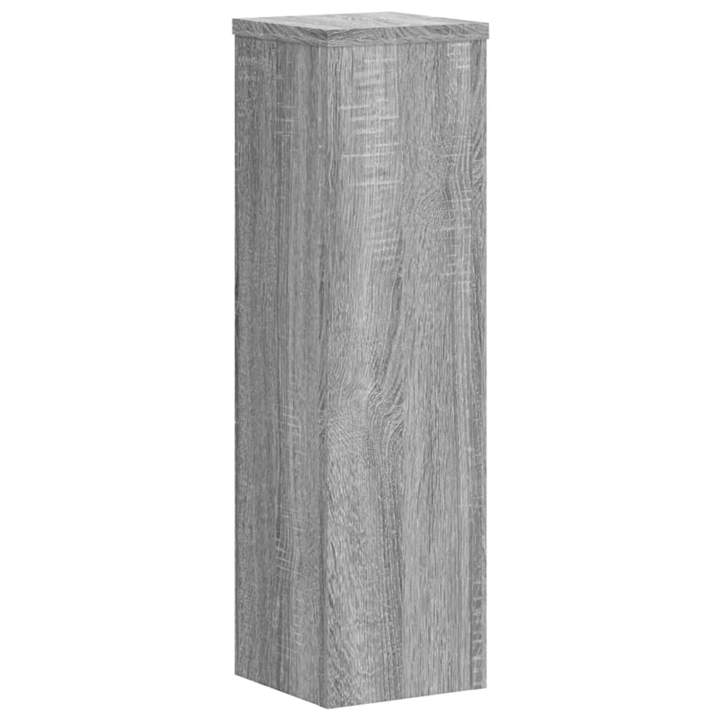 Supporti per Piante 2 pz Grigio 17x17x60 cm in Multistrato | homemem39