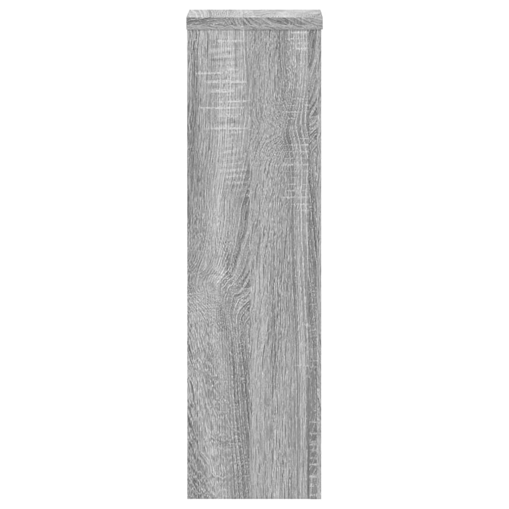 Supporti per Piante 2 pz Grigio 17x17x60 cm in Multistrato | homemem39
