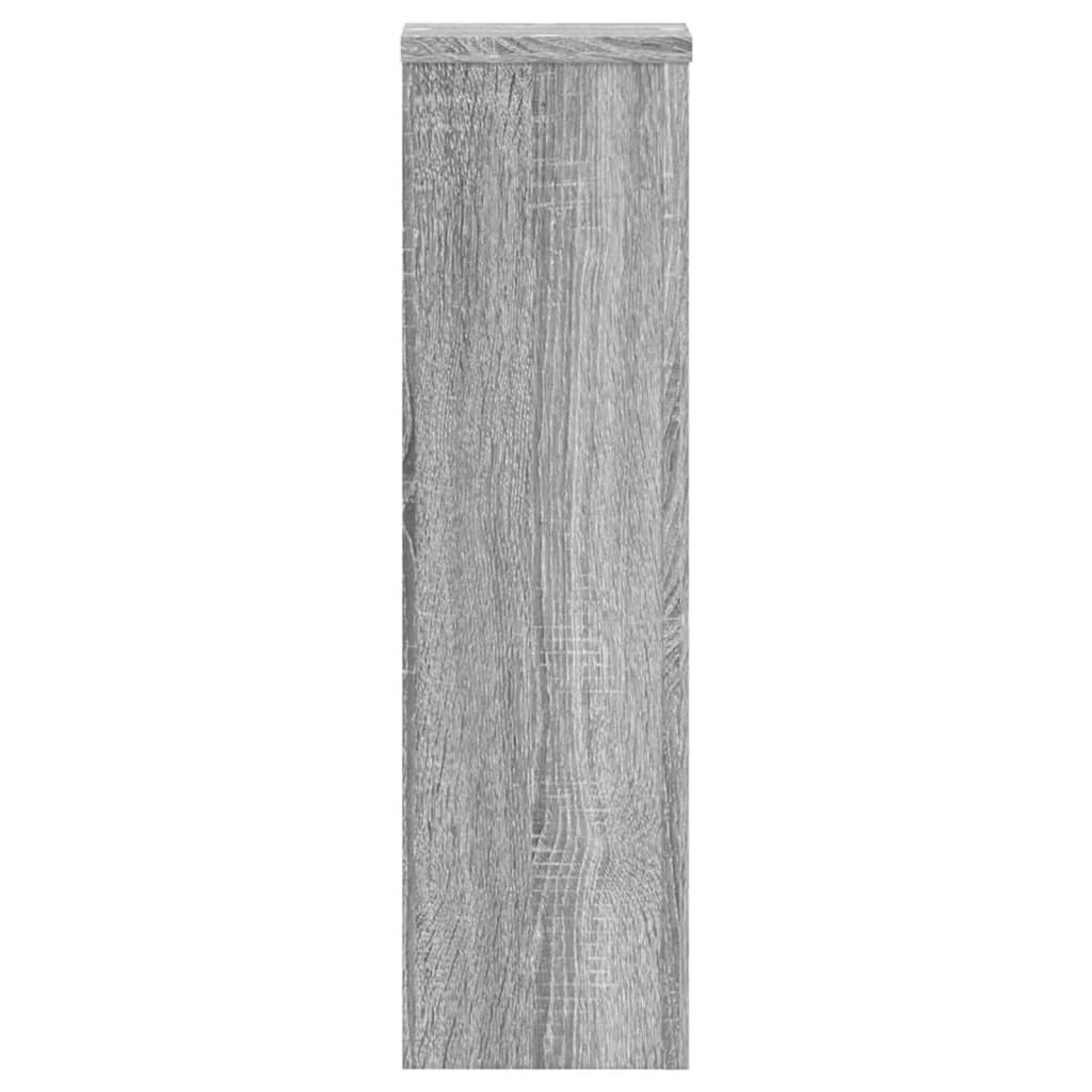 Supporti per Piante 2 pz Grigio 17x17x60 cm in Multistrato | homemem39