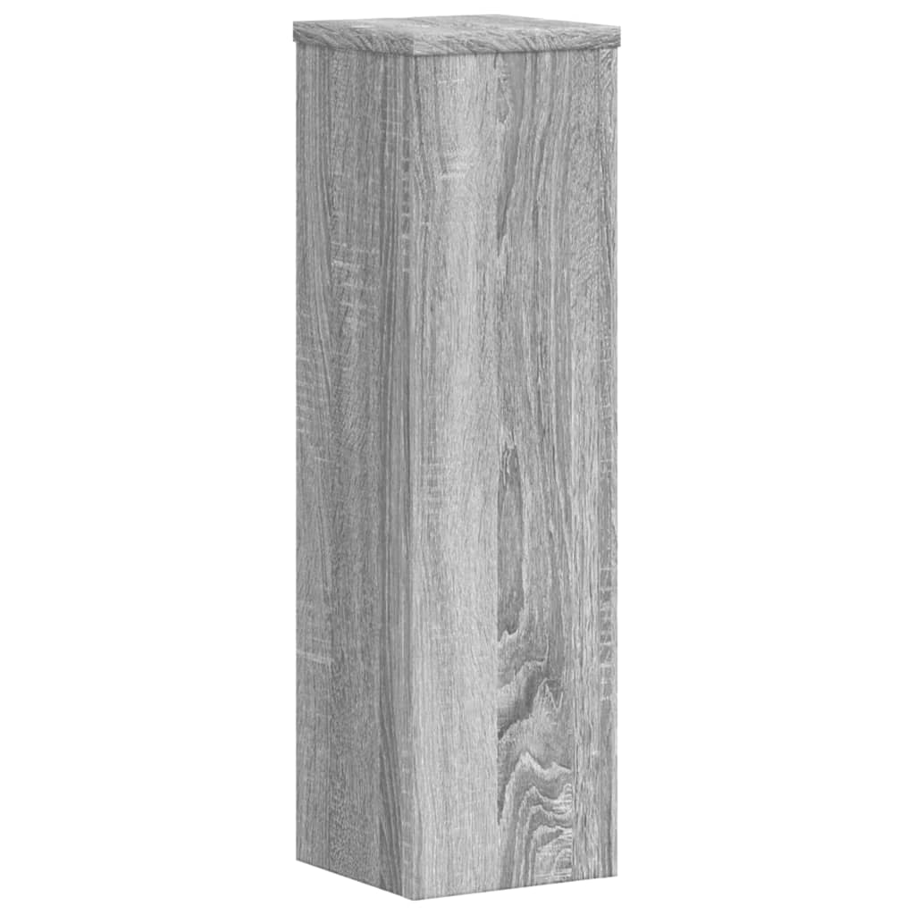 Supporti per Piante 2 pz Grigio 17x17x60 cm in Multistrato - homemem39